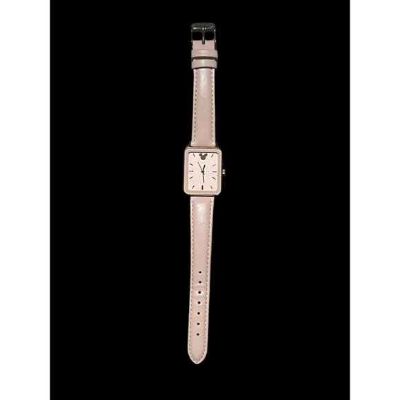 Rare Disney Parks Silhouette Mickey Mouse Gold Watch 85/8798 VJ21 New Battery - Picture 7 of 8